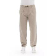 Beige Bomuld Chino Bukser