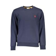 Blå Bomuld Crewneck Sweater