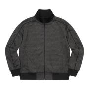 Sort Jacquard Logo Track Jacket