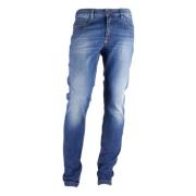 Mørkeblå Regular Fit Designer Jeans