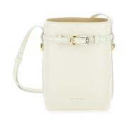 Hvid Crossbody Telefon Pung Taske