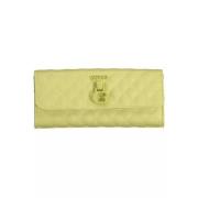 Chic Yellow Wallet with Three Compartments