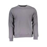 Blå Crewneck Sweatshirt med Applique