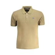 Grøn Bomuld Polo Shirt Broderet Logo