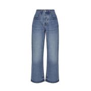 Indigo Wide Leg Denim Jeans