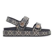 Jacquard Fabric Platform Sandaler