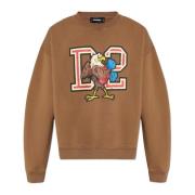 Sweatshirt med print