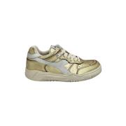 Metallic Sneaker - Guld Distressed Effekt