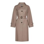 Blush Bomuld Trench Coat