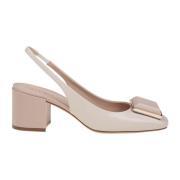 Kamel Slingback Hæle Elegant Stil