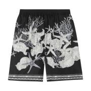 Barocco Sea Print Silke Shorts