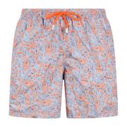 Blomsterprint Badeshorts