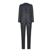 Pinstripe Blazer med Broche Detalje