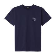 Navy T-shirt med trykt logo