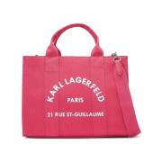 Fuchsia Pink Logo Tote Bag