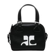 Sort Mini Bowlingtaske med AC Monogram