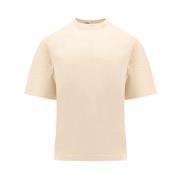 Beige Crew-neck T-shirt