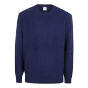 Blå Crew-Neck Sweaters