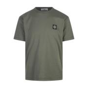 Grøn Bomuld Jersey Slim Fit T-shirt