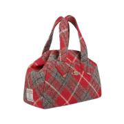 Rød Tartan Håndtaske