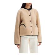 Vendbar Shearling Gliss Bolero Jakke