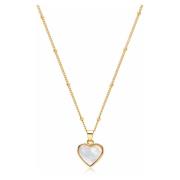 Womens Necklace with Shell Heart