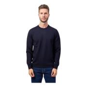 Blå Crew Neck Sweater