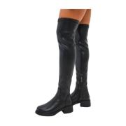 Elegant Suede Over-the-Knee Boots