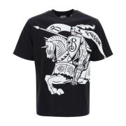 Equestrian Knight Design Printed T-Shirt