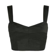 Buet Bustier Top i Grafitt