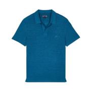 Herre Linned Jersey Polo Skjorte