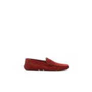 Stilfuld Læder Loafer i Bordeaux