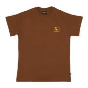 Brun Herre T-shirt Crew Neck