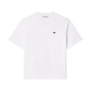 Blød Jersey T-shirt med Ribbed Krave