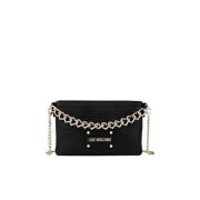 Sort Logo Plaque Crossbody Taske