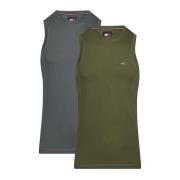 2 Bomuld Tank Tops - Multifarvet