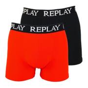 Sporty Boxer Trunks 2-Pack Basic Logo