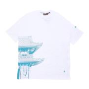 Tokyo Herre Kimono T-shirt Hvid