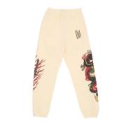 Drage Sweatpants Beige Fleece Tracksuit