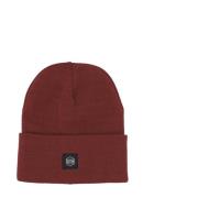 Klassisk Logo Beanie Hat Burgundy