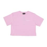 Enkel Logo Cropped Tee Pink