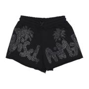 Sommer Rhinestone Shorts Sort