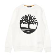 Kerne Logo Crewneck Sweatshirt Hvid/Sort