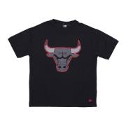 Chicago Bulls Mesh Tee Sort/Rød