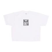 Hvid Crop Tee Kvinders T-shirt