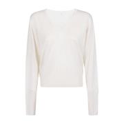 Silke V-hals Langærmet Sweater