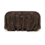 Mesh Clutch Taske Brun Italiensk