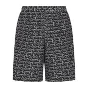 Silke Logo Print Shorts