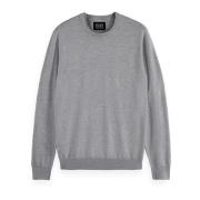 Klassisk Crewneck Langærmet Skjorte