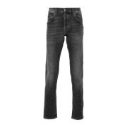 Sort Slim Fit Stretch Bomuld Jeans